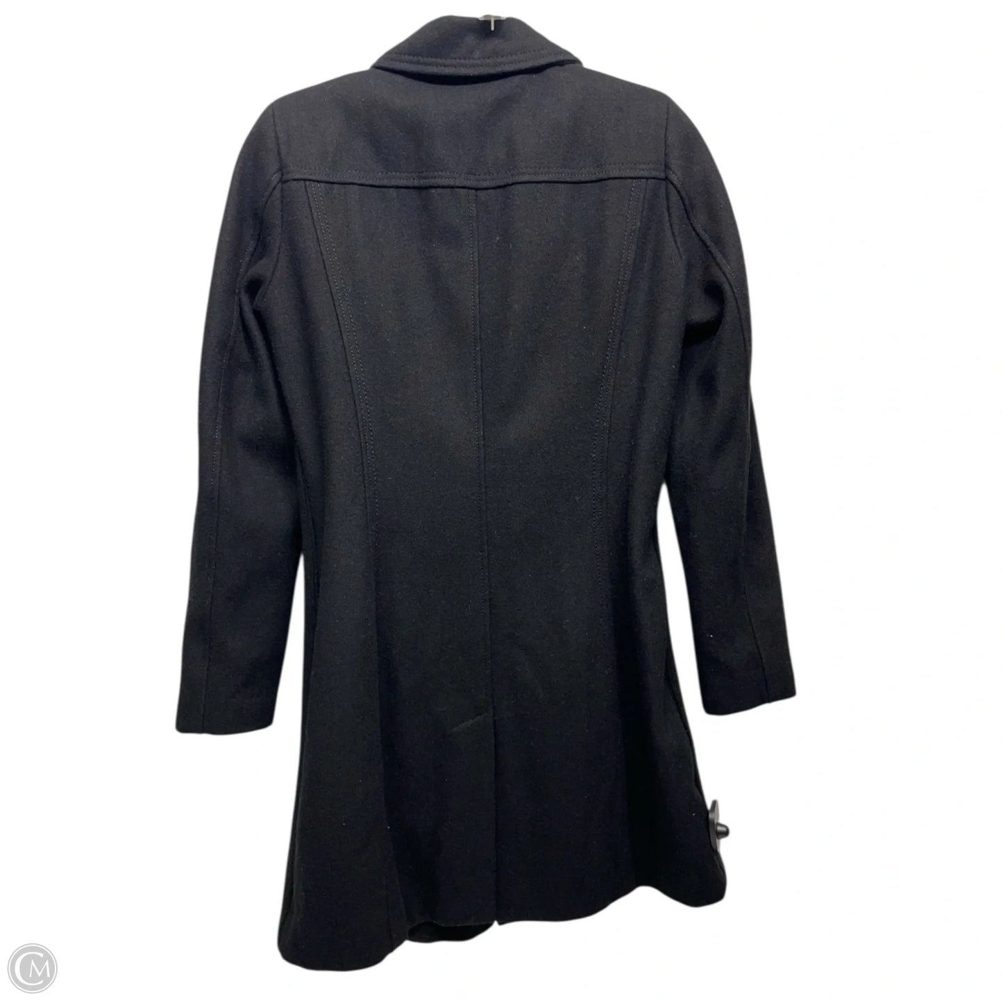 Coat Wool By Calvin Klein In Black, Size: S