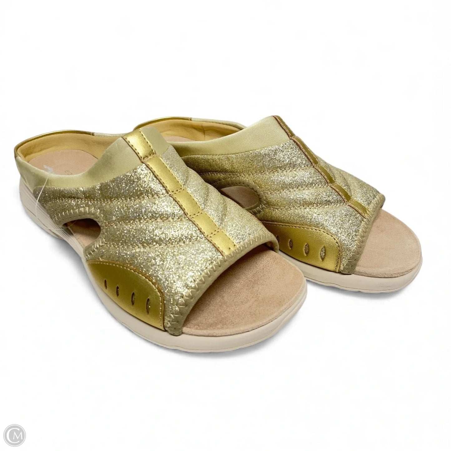 Sandals Flats By Easy Spirit In Gold, Size: 11