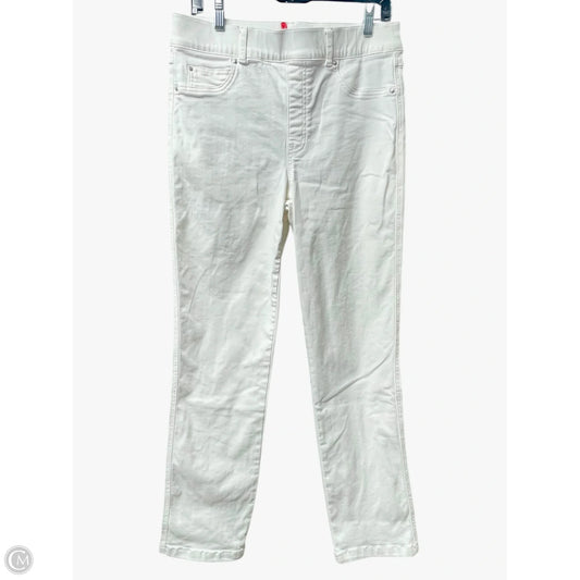 Jeans Straight By Spanx In White Denim, Size: L