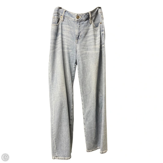 Jeans Wide Leg By Cabi In Blue Denim, Size: 6