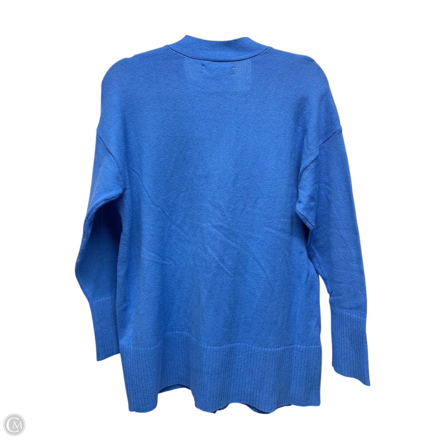 Sweater Cardigan By Loft In Blue, Size: M