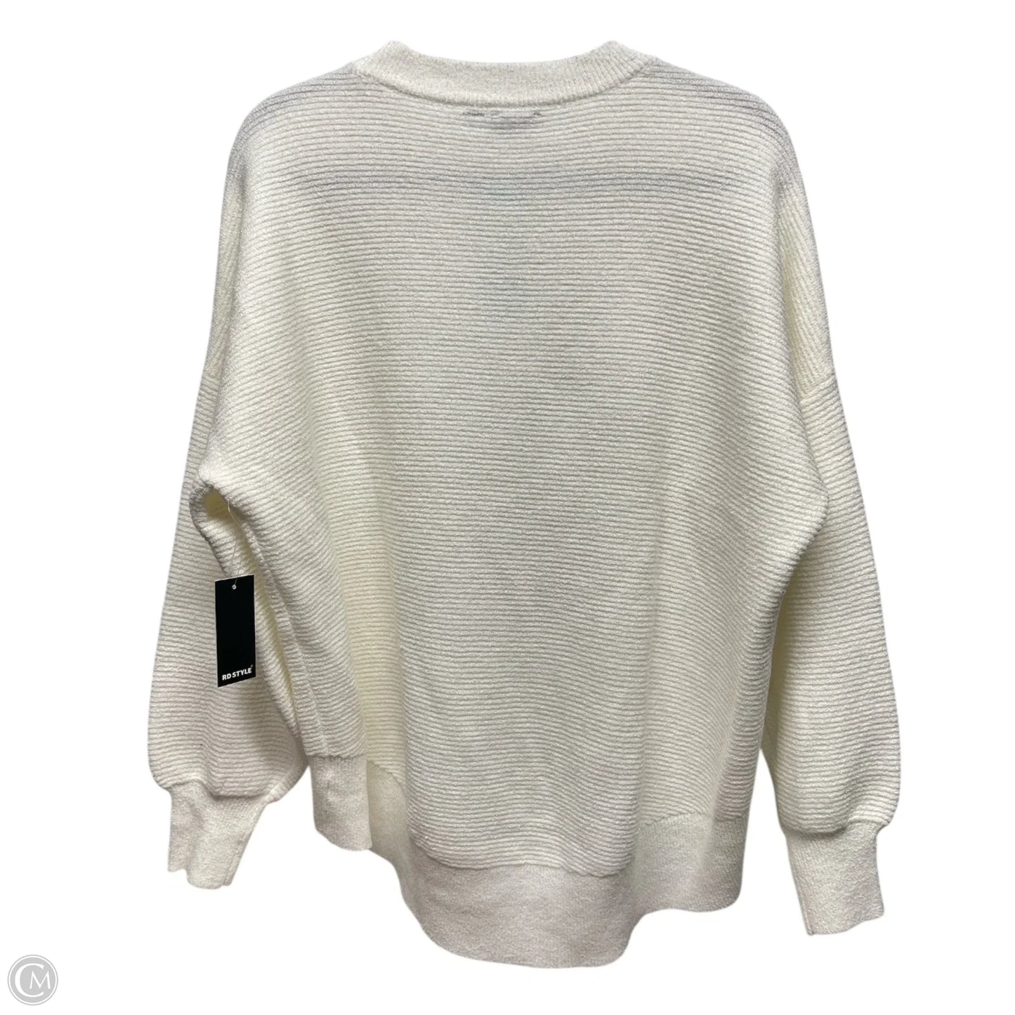 Sweater By Rd Style In White, Size: M