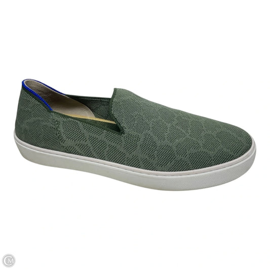 Shoes Sneakers By Rothys In Green, Size: 9.5