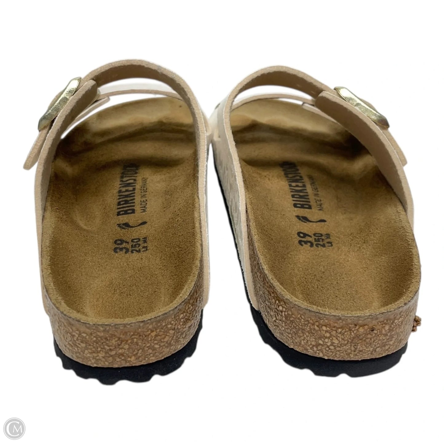 Sandals Flats By Birkenstock In Cream, Size: 8