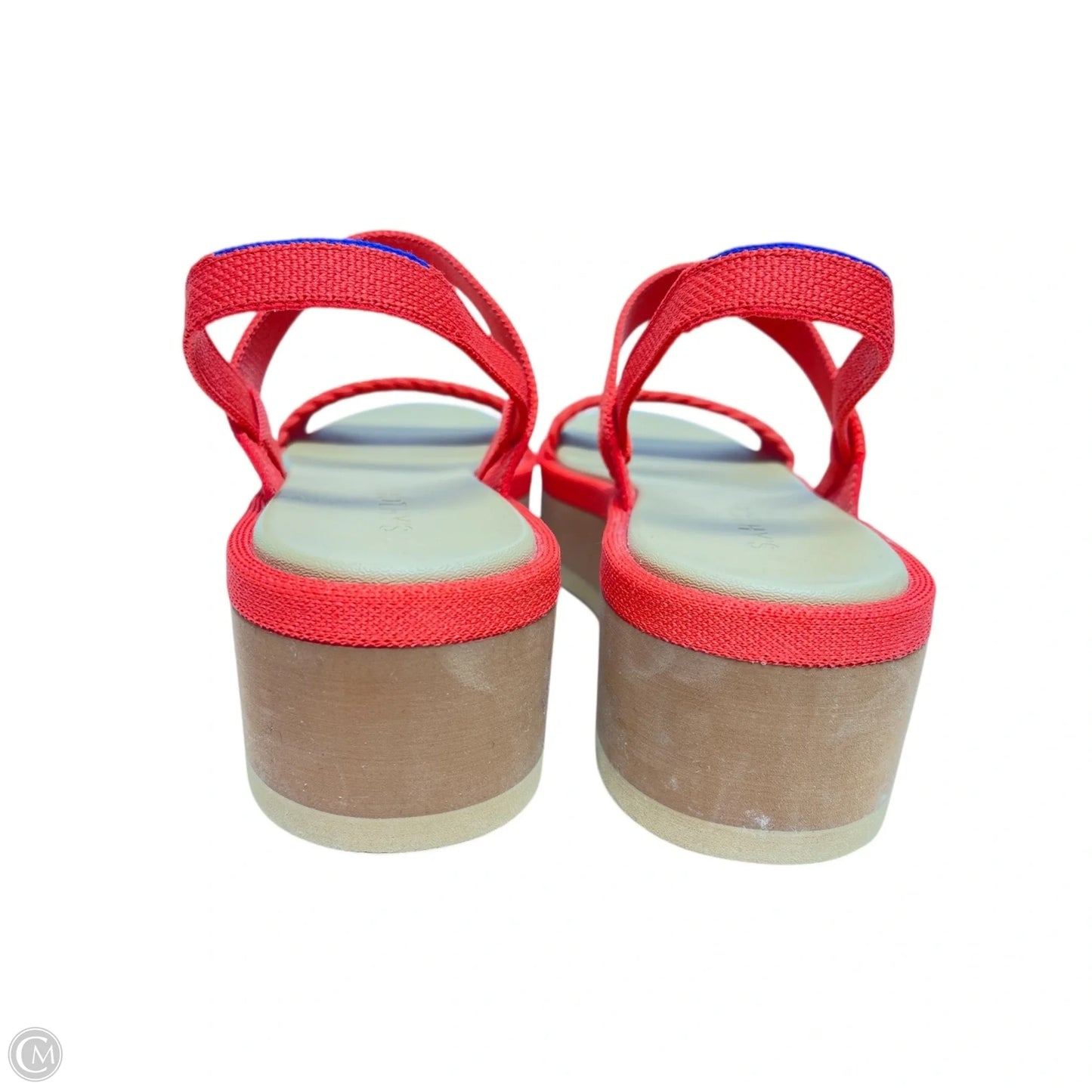 Sandals Heels Wedge By Rothys In Orange, Size: 9