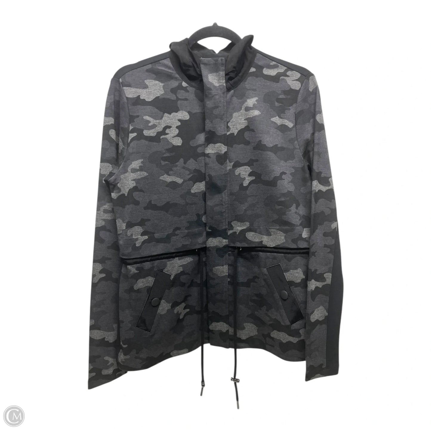 Athletic Jacket By Cabi In Grey, Size: S