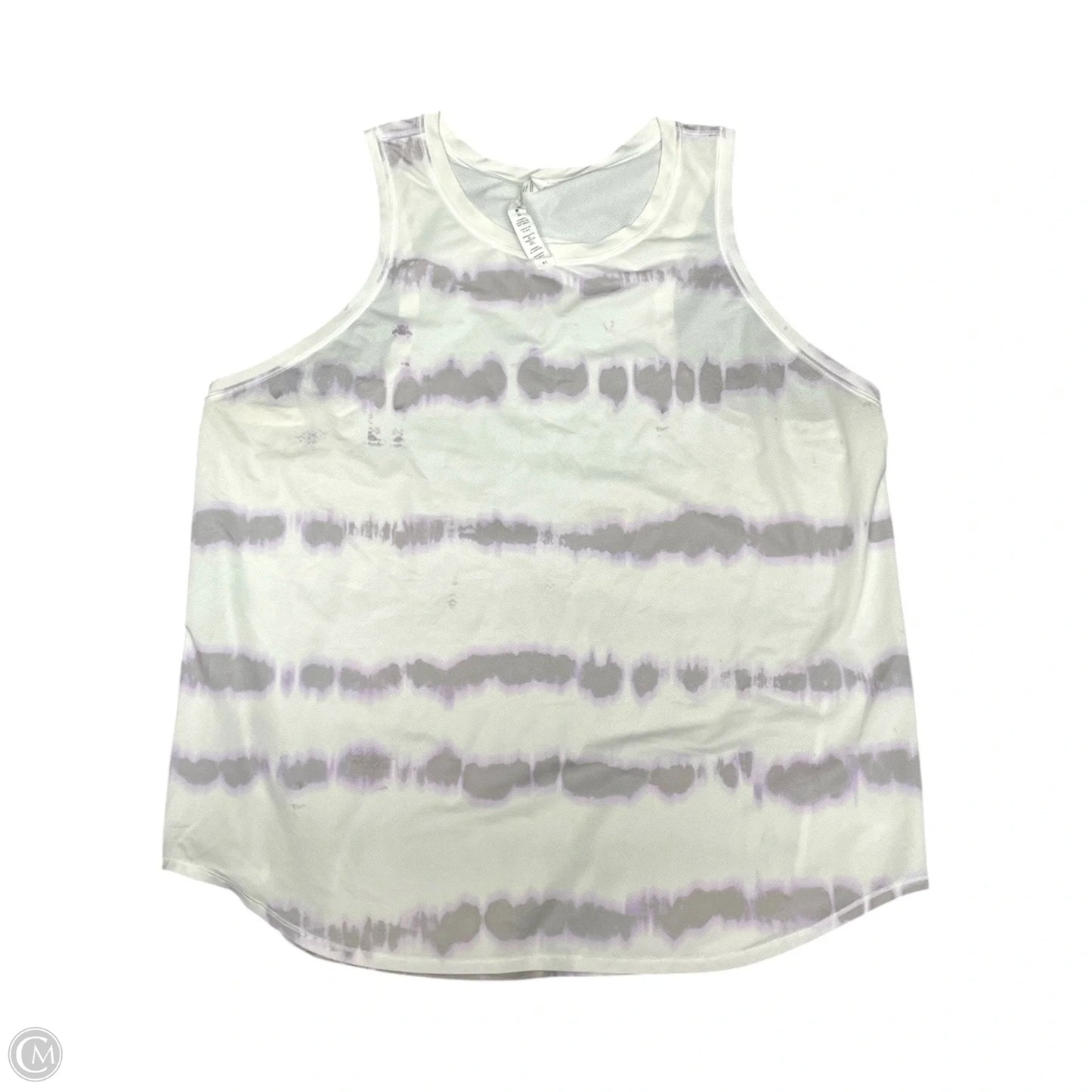 Athletic Tank Top By Lululemon In Tie Dye Print, Size: 14