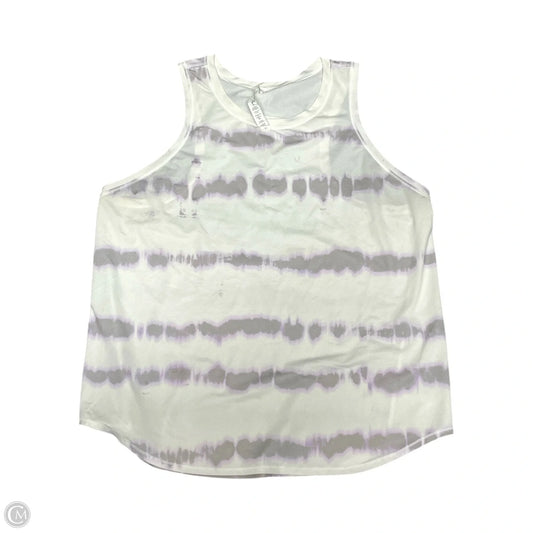 Athletic Tank Top By Lululemon In Tie Dye Print, Size: 14