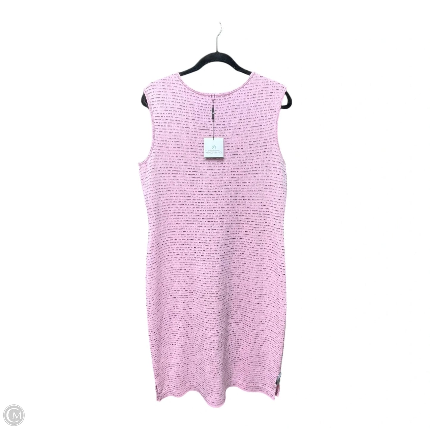 Dress Casual Short By Ming Wang In Black & Pink, Size: S