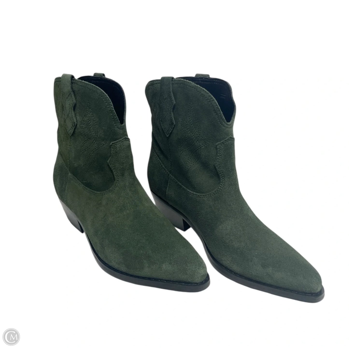 Boots Western By Nine West In Green, Size: 6.5