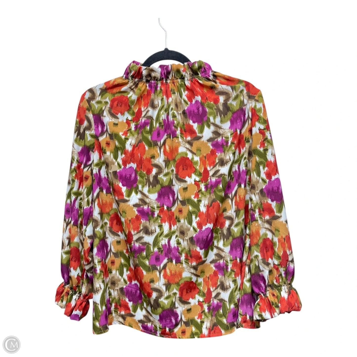 Top Long Sleeve By Clothes Mentor In Floral Print, Size: S