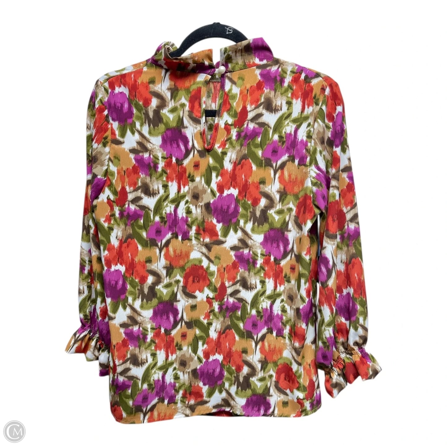 Top Long Sleeve By Clothes Mentor In Floral Print, Size: S