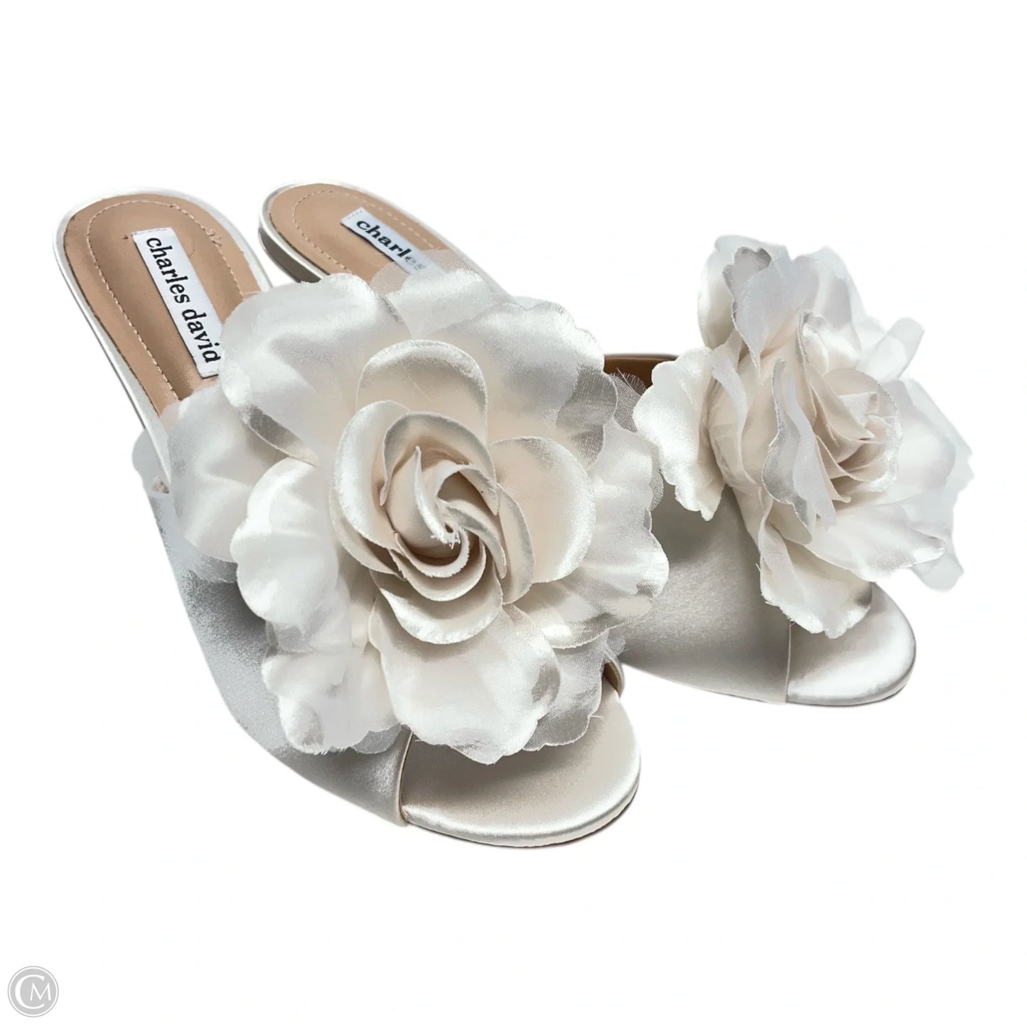 Shoes Heels Stiletto By Charles David In White, Size: 9