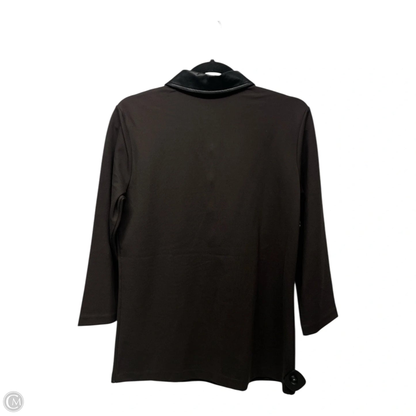 Top Long Sleeve By J Mclaughlin In Brown, Size: M