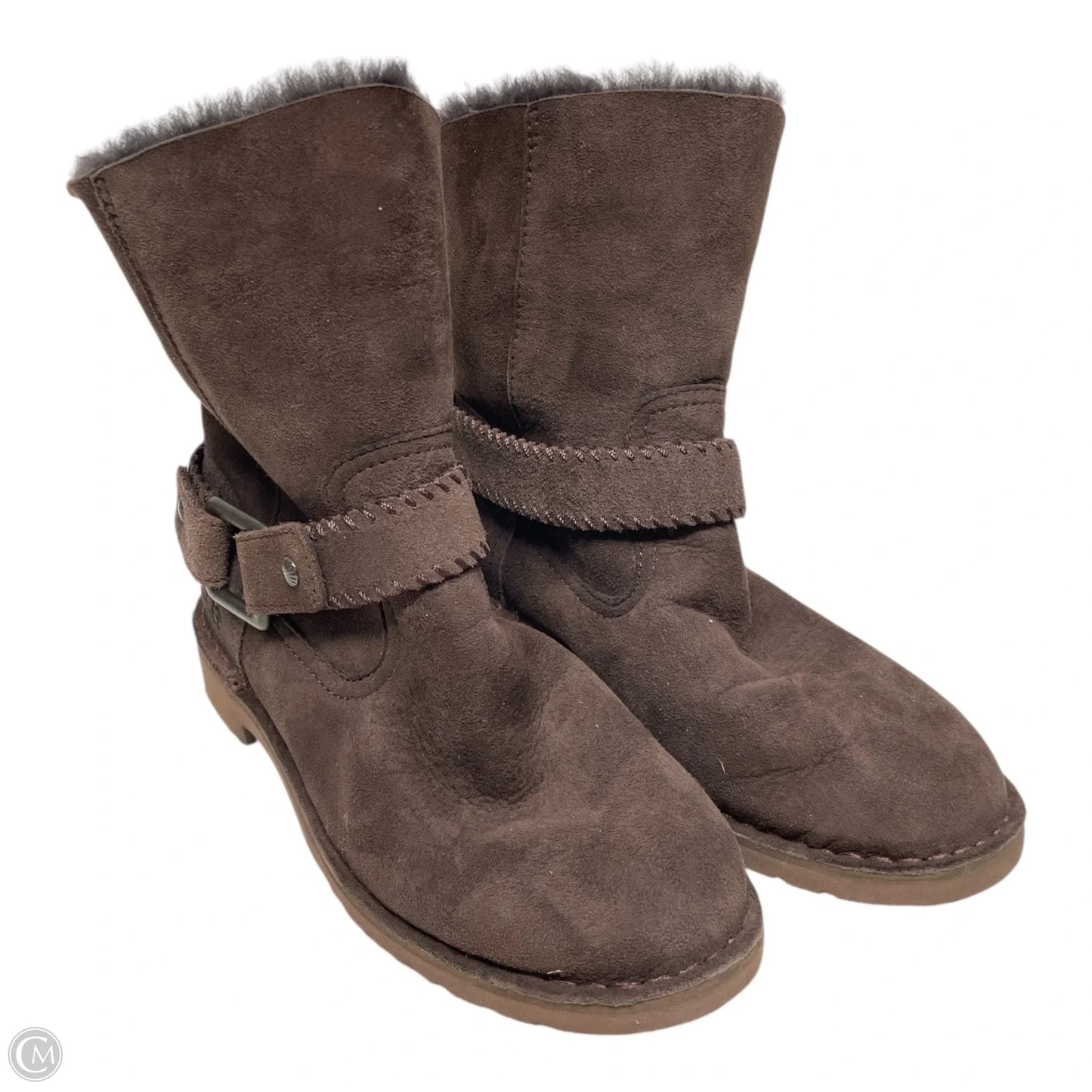 Boots Designer By Ugg In Brown, Size: 7.5