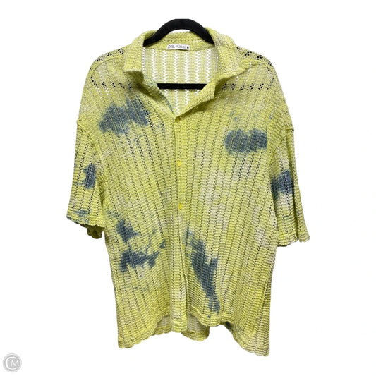 Sweater Short Sleeve By Zara In Tie Dye Print, Size: M