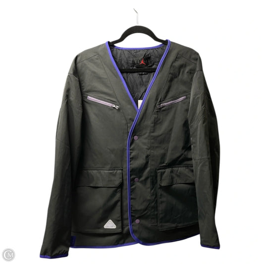 Jacket Luxury Designer By Jordan In Grey, Size: M