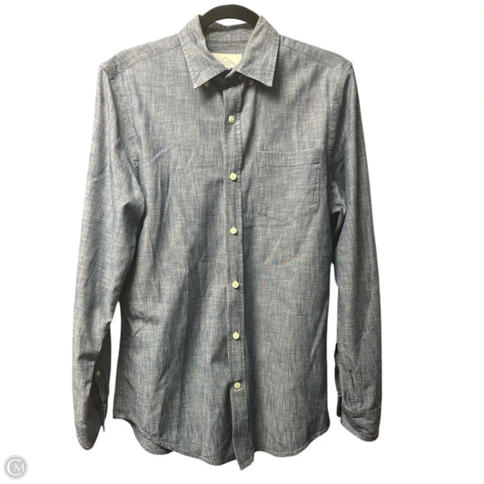 Top Long Sleeve By St Johns Bay In Blue Denim, Size: S