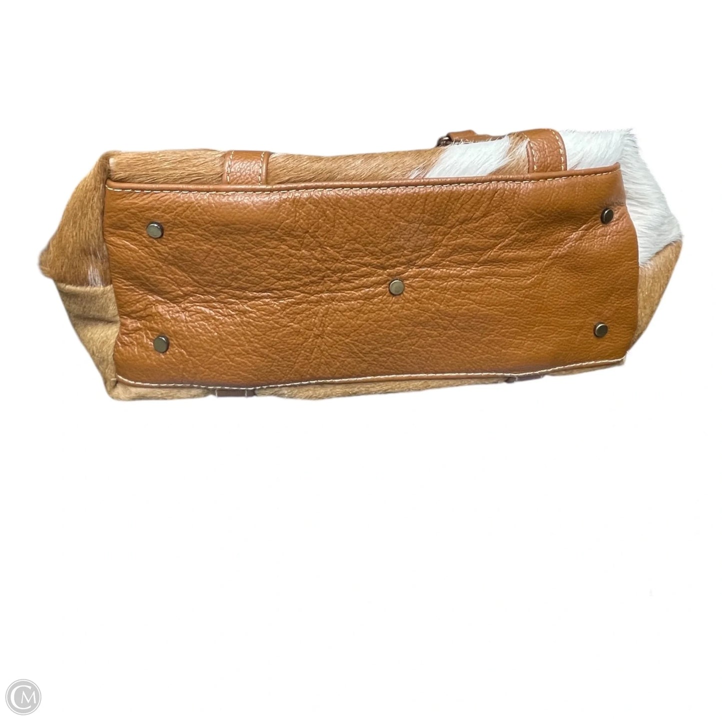 Handbag Leather By Myra, Size: Large