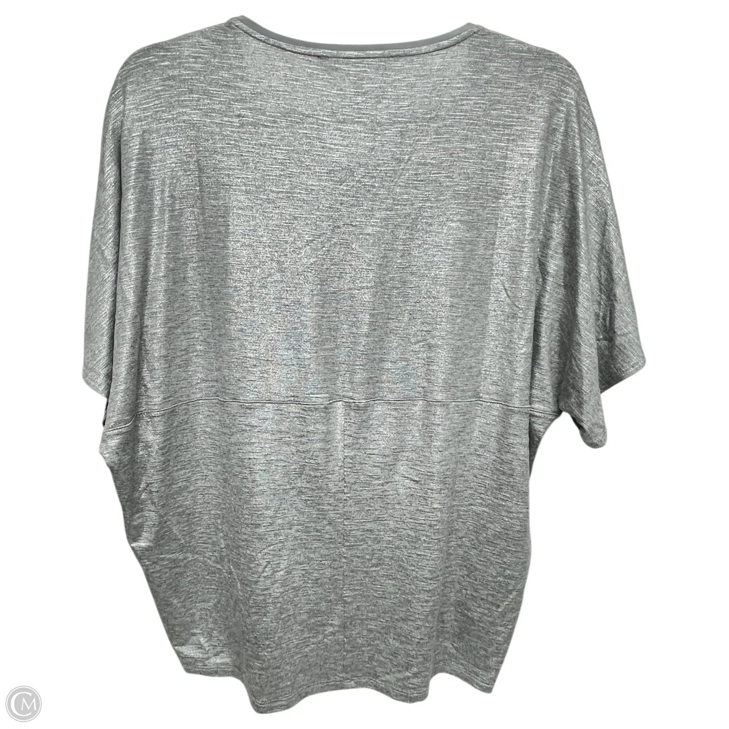 Top Short Sleeve By White House Black Market In Silver, Size: Xs