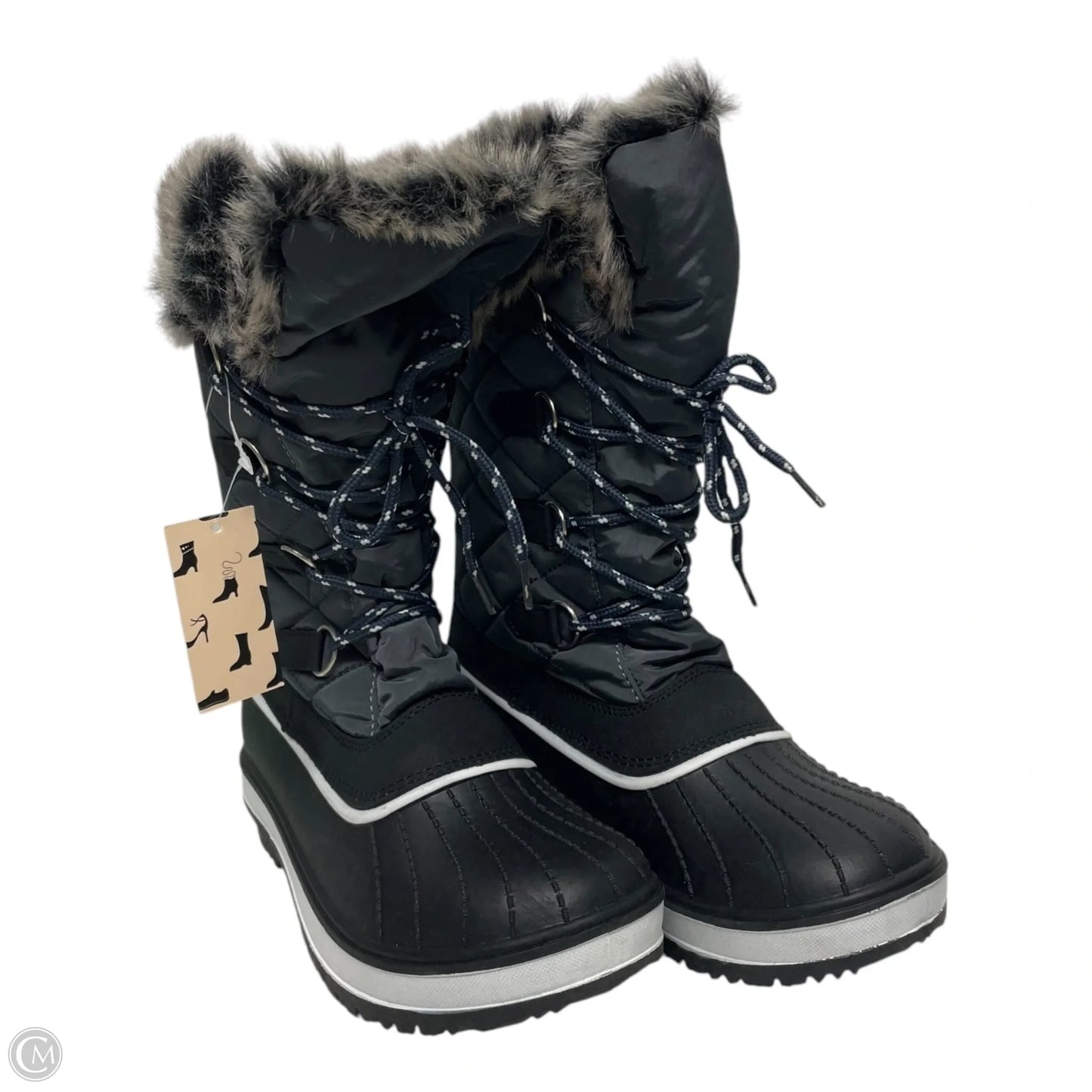 Boots Snow By Clothes Mentor In Black, Size: 6