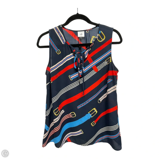 Top Sleeveless By Cabi In Multi-colored, Size: S
