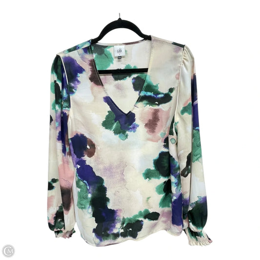 Top Short Sleeve By Cabi In Multi-colored, Size: M