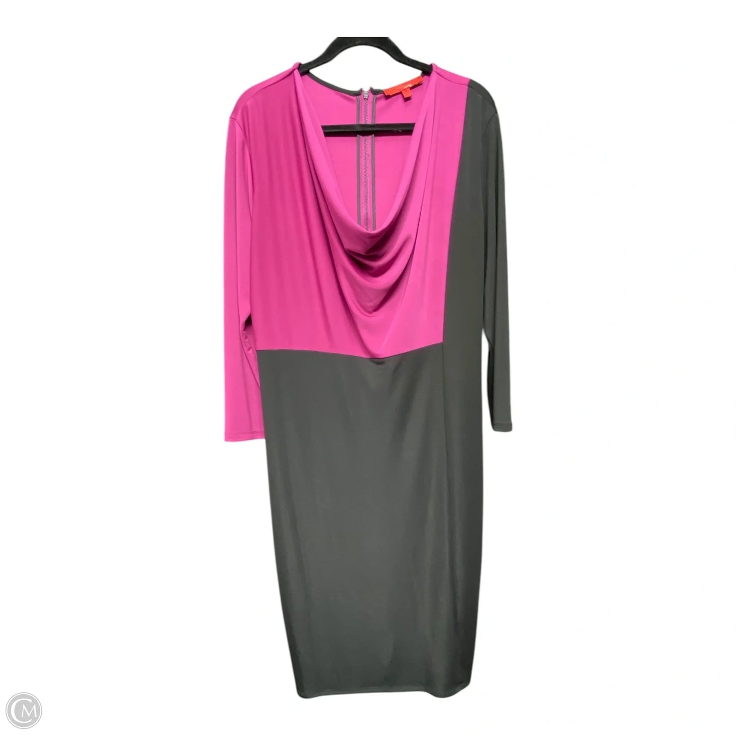 Dress Party Short By Narciso Rodriguez In Black & Pink, Size: Xl