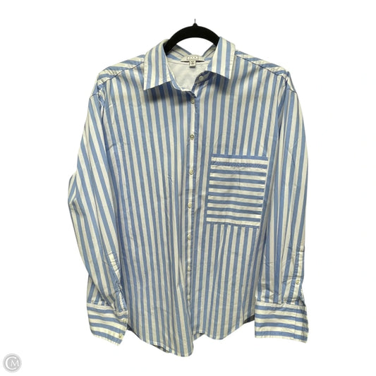Top Long Sleeve By AYR In Striped Pattern, Size: M