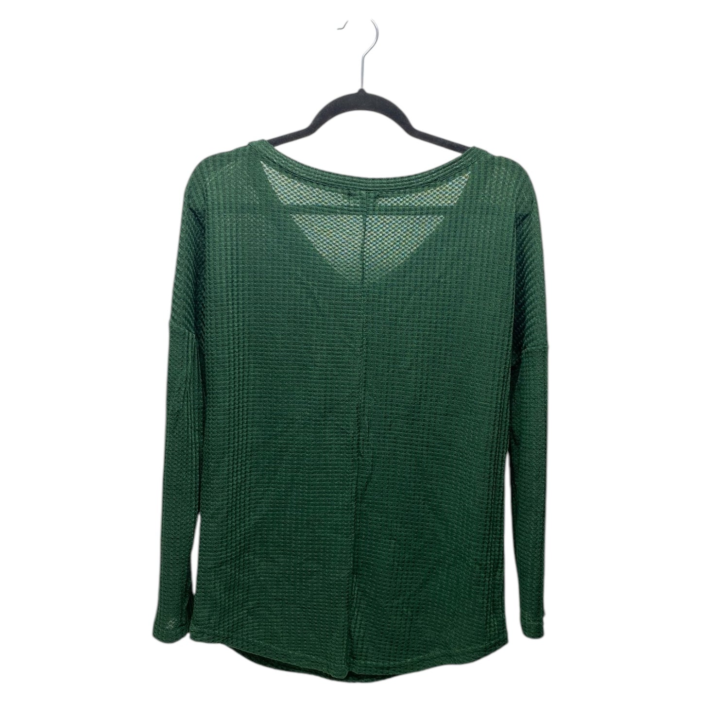 Top Long Sleeve By Lucky More In Green, Size: S