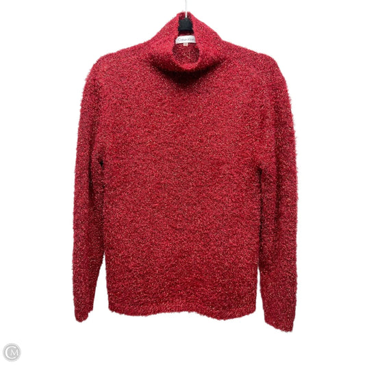 Sweater By Calvin Klein In Red, Size: S