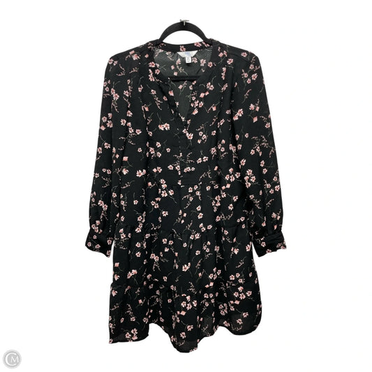 Dress Casual Short By Time And Tru In Floral Print, Size: Xs