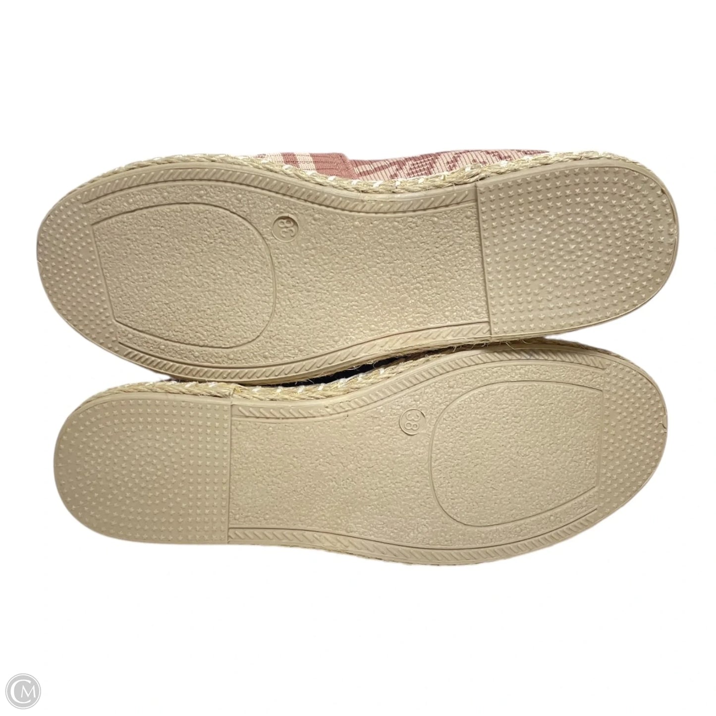 Shoes Flats By Clothes Mentor In Red & Tan, Size: 7