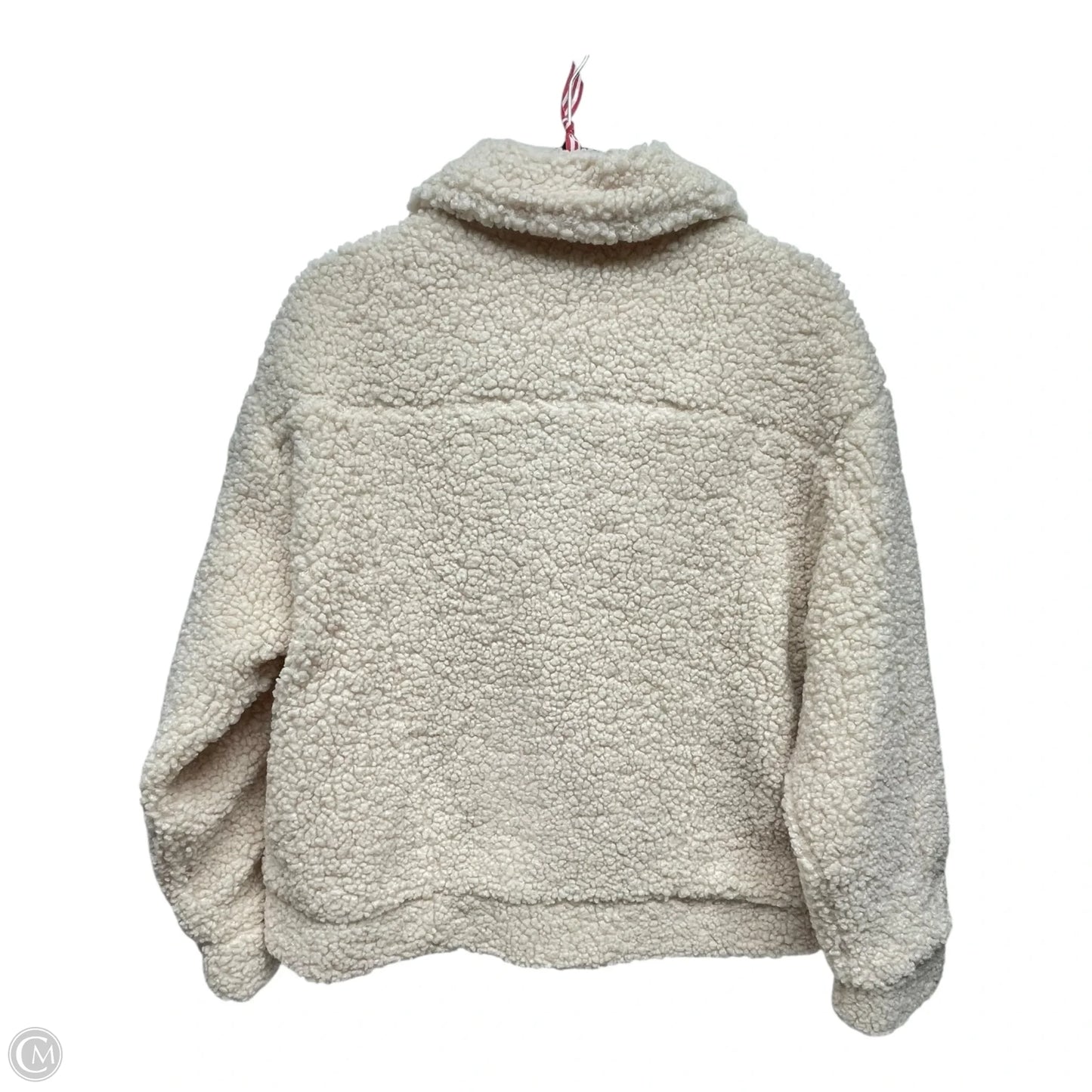 Jacket Faux Fur & Sherpa By Charlie Paige In Cream, Size: L