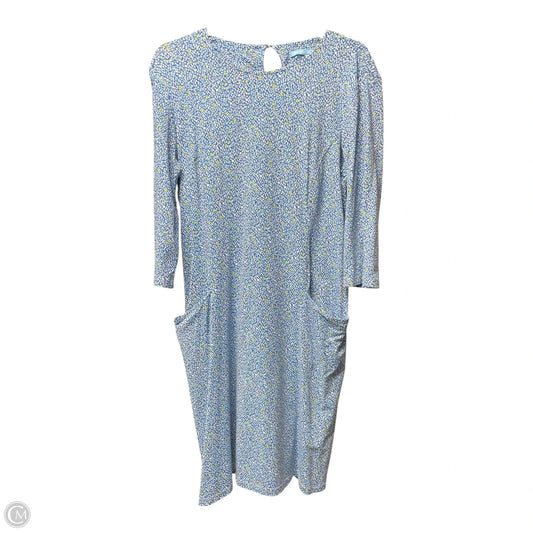 Dress Casual Short By J Mclaughlin In Blue & White, Size: L