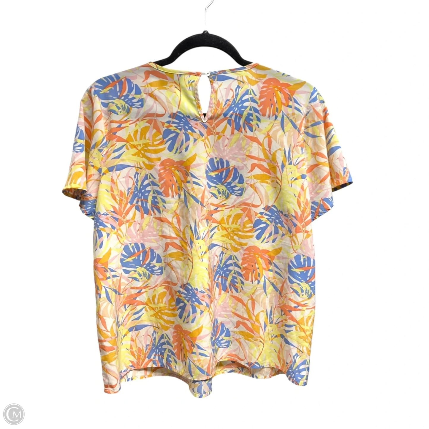 Top Short Sleeve By Alice Blue In Blue & Orange, Size: M