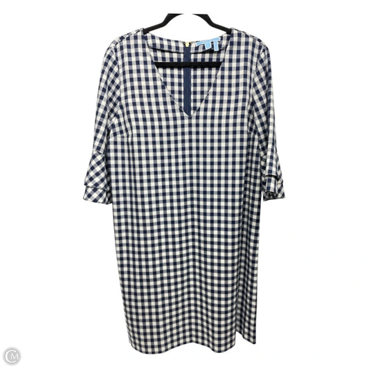 Dress Casual Short By Draper James In Blue & White, Size: 14