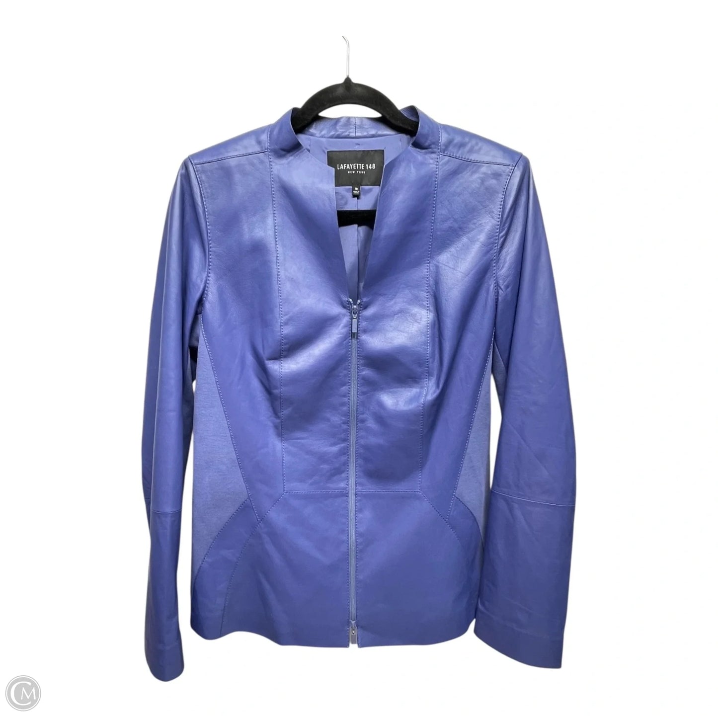 Jacket Designer By Lafayette 148 In Purple, Size: 10
