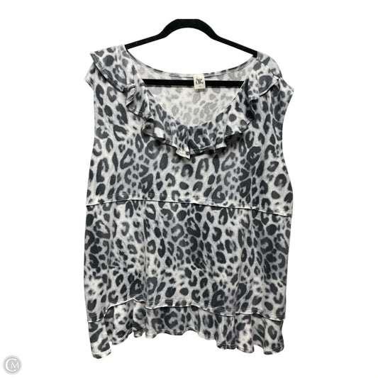 Top Sleeveless By Sew In Love In Animal Print, Size: 3x