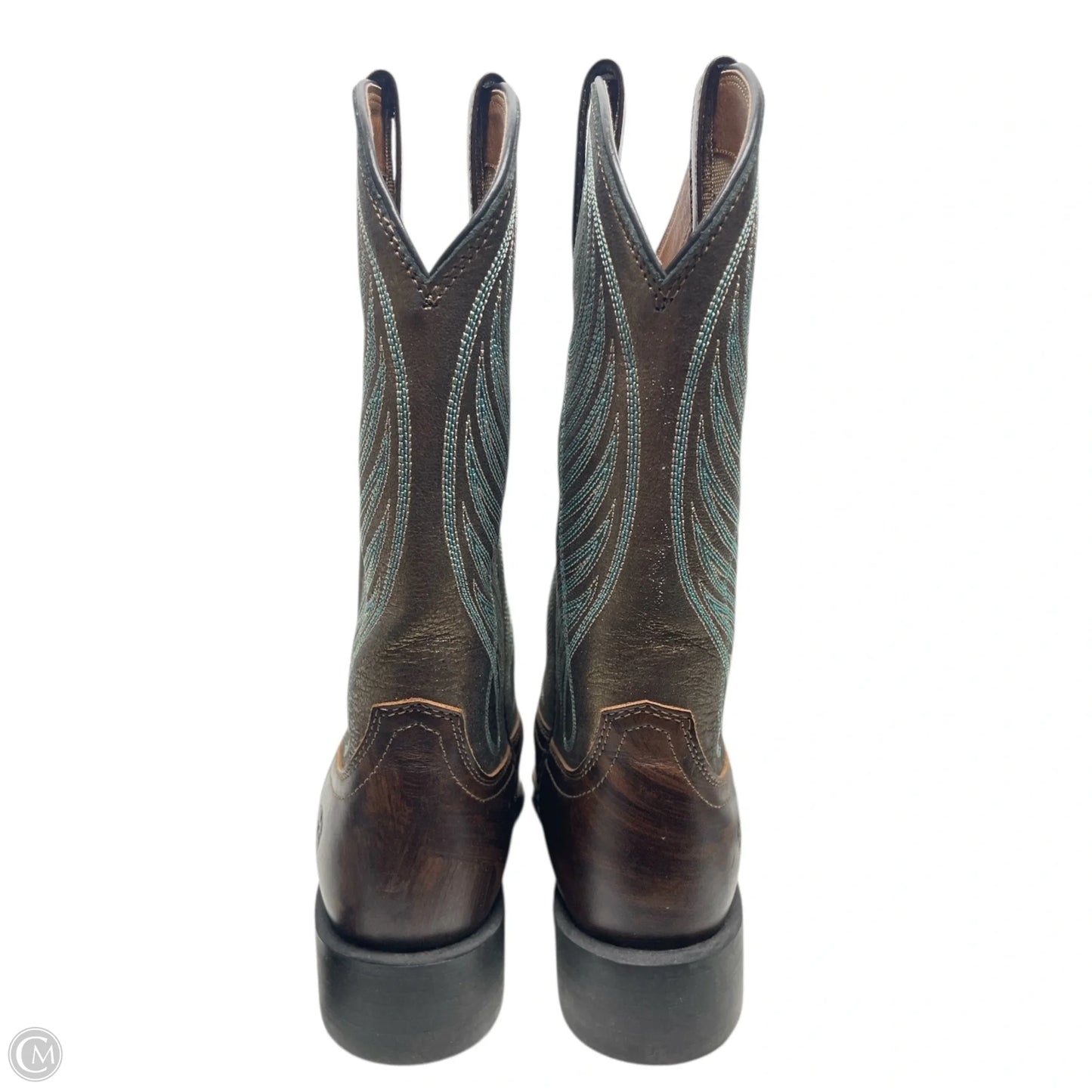 Boots Western By Ariat In Brown & Green, Size: 7.5