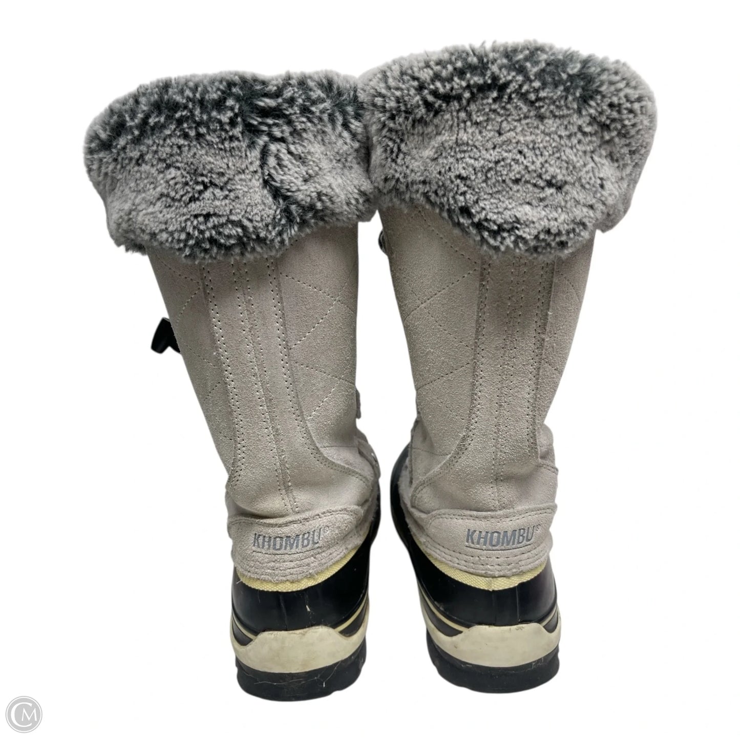 Boots Snow By Khombu In Black & Cream, Size: 6