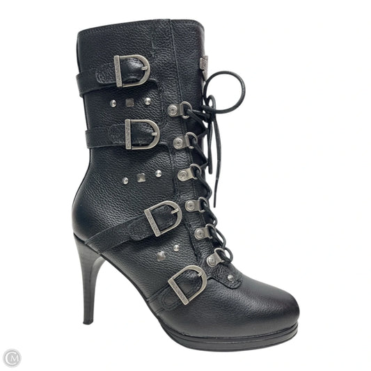 Boots Leather By Harley Davidson In Black, Size: 6