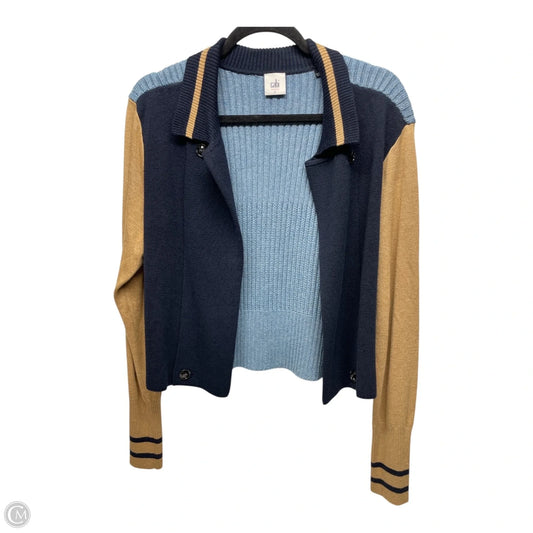 Cardigan By Cabi In Blue & Brown, Size: L
