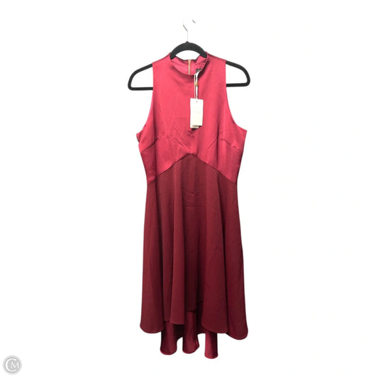 Dress Casual Midi By Ted Baker In Maroon, Size: M