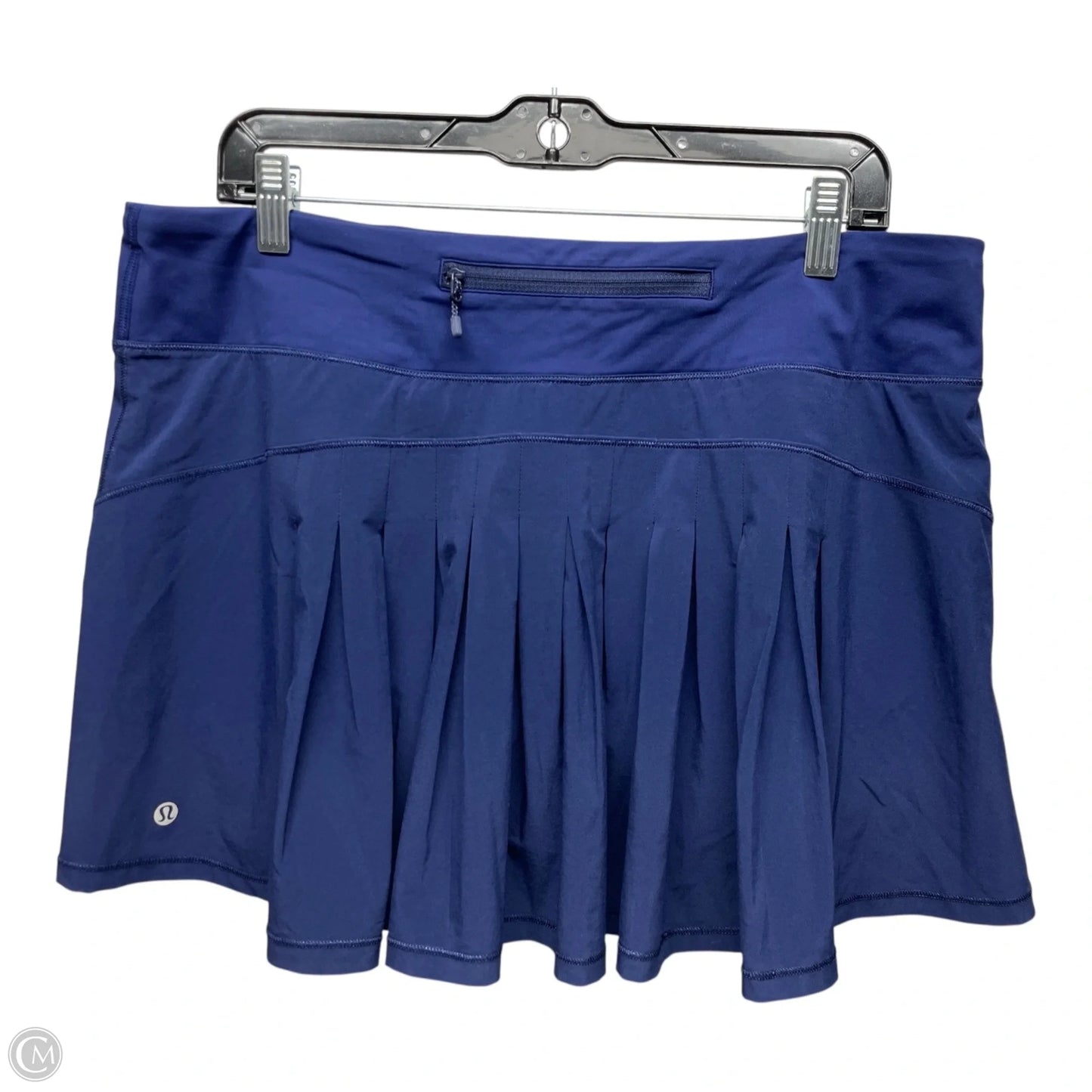 Athletic Skort By Lululemon In Blue, Size: 12