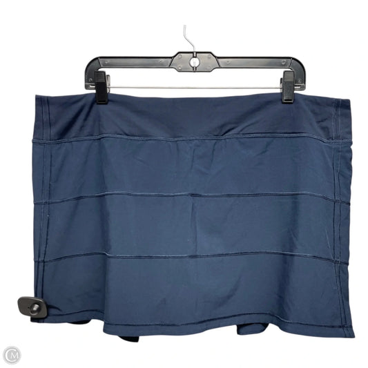 Athletic Skort By Lululemon In Navy, Size: 16