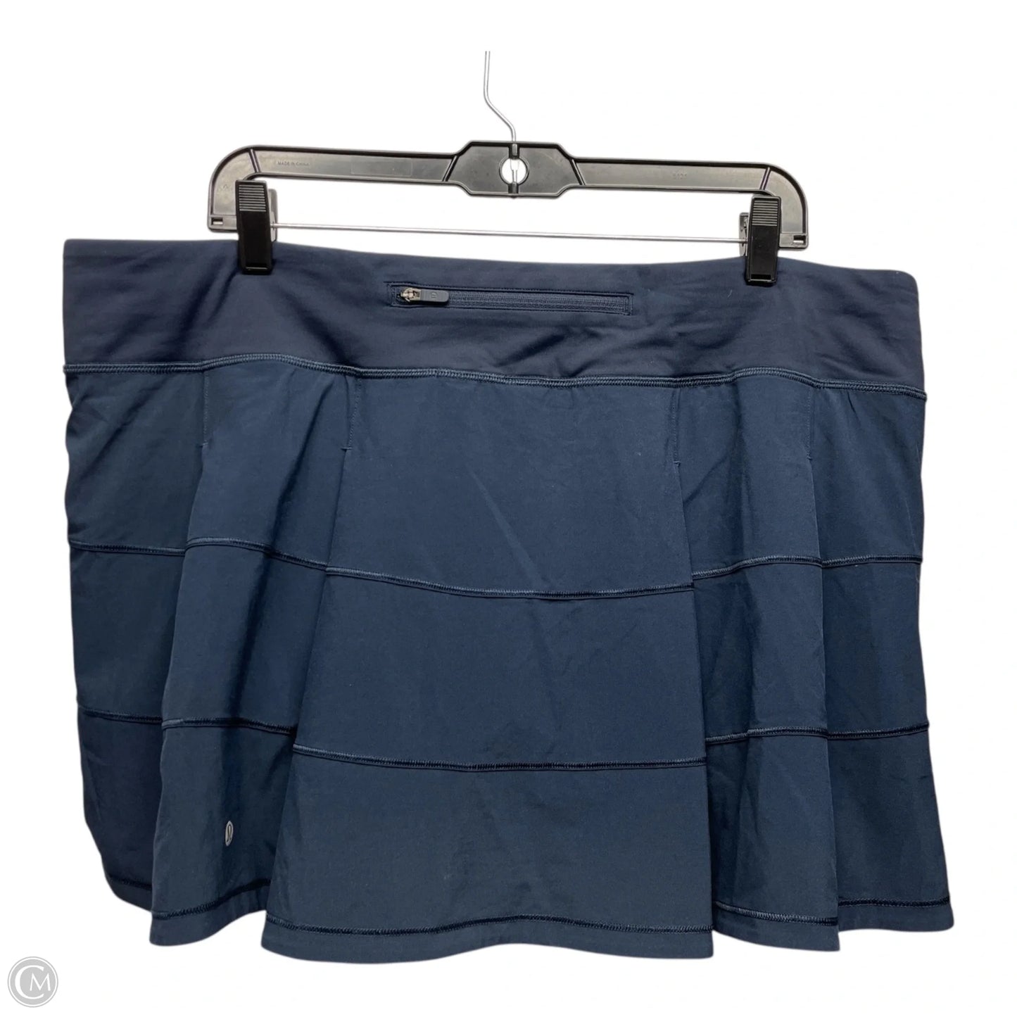 Athletic Skort By Lululemon In Navy, Size: 16