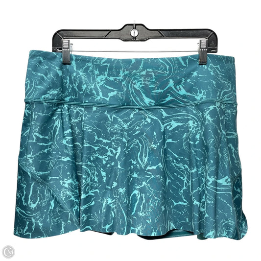 Athletic Skort By Athleta In Green, Size: Xl