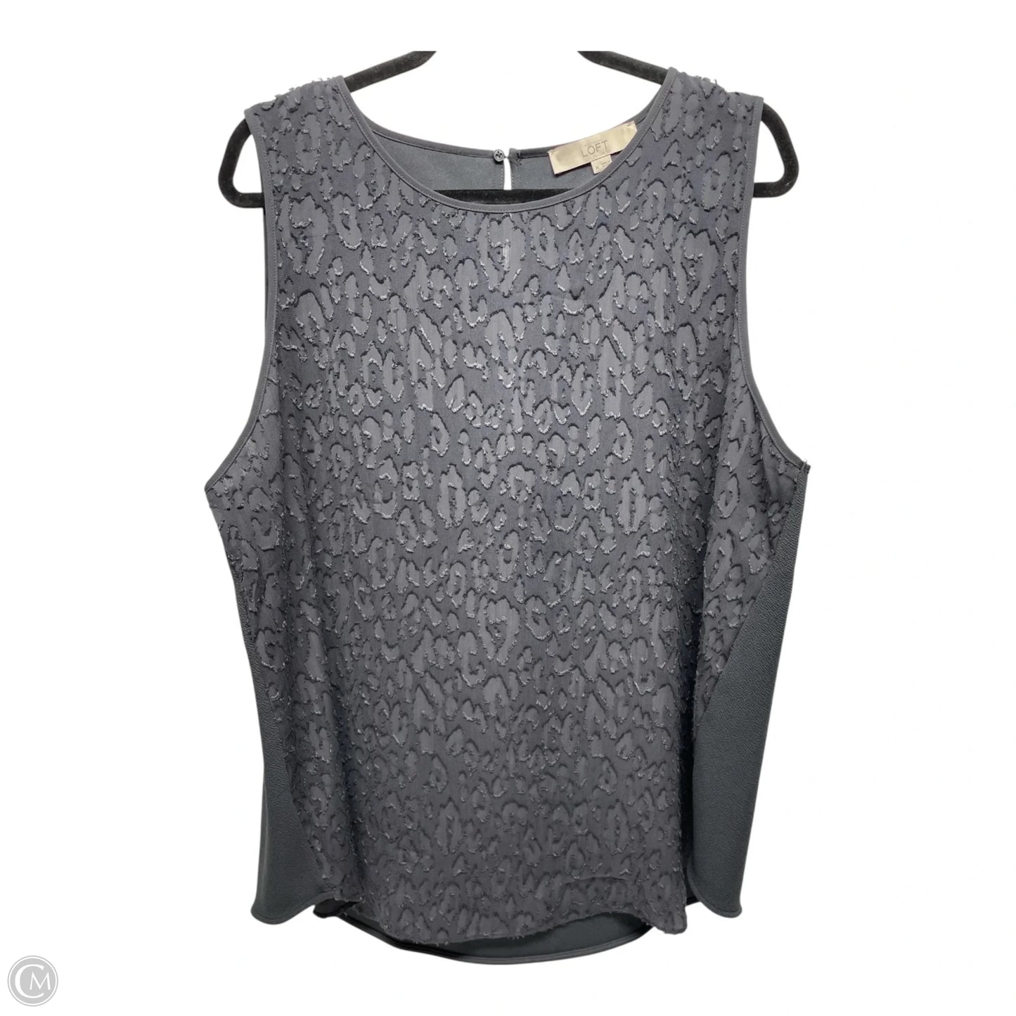 Top Sleeveless By Loft In Black, Size: Xl