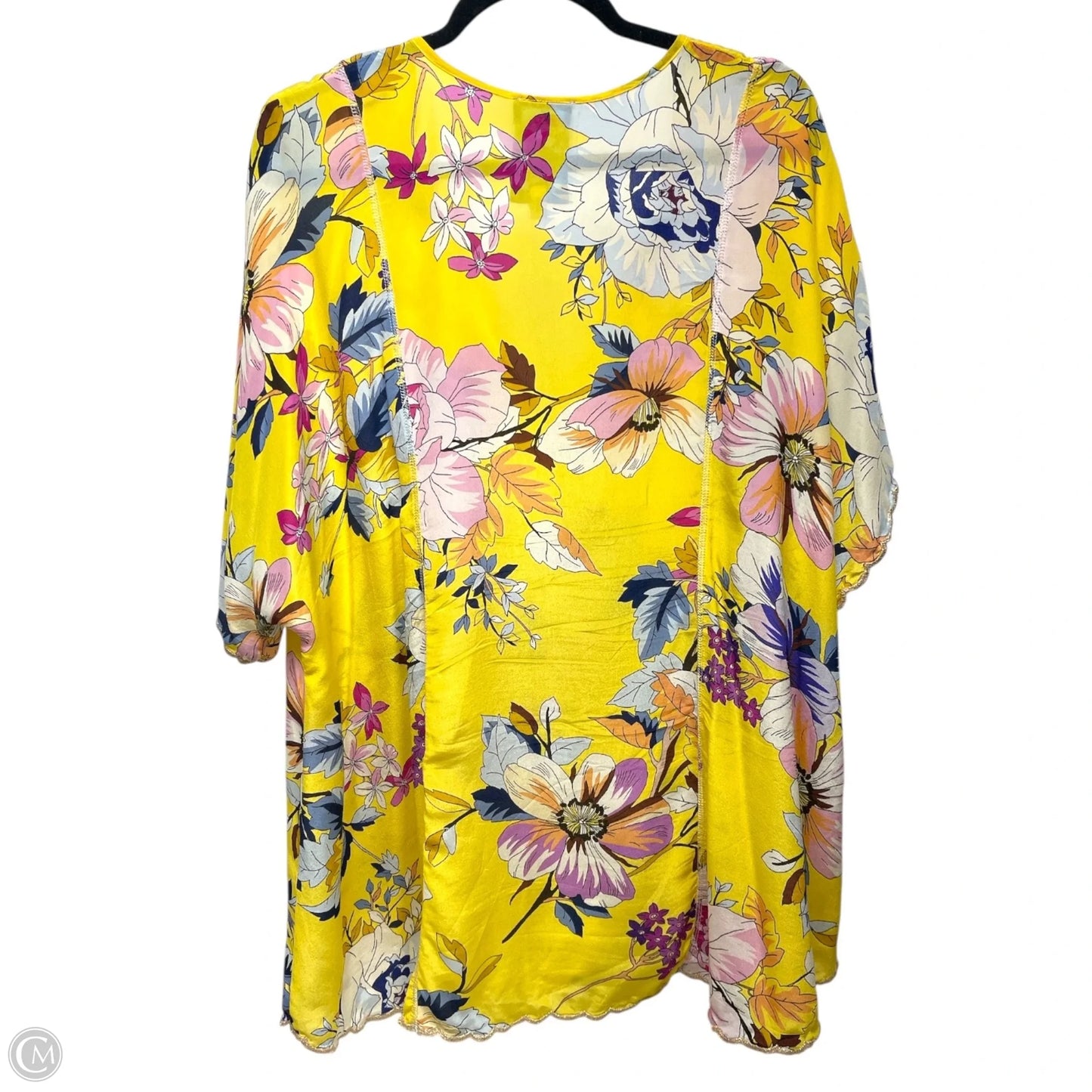 Tunic Designer By Johnny Was In Yellow, Size: L